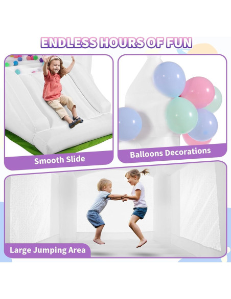 Castillo Inflable AKEYDIY Refugio de Nubes 3 en 1 para Niños Castillo Inflable AKEYDIY Refugio de Nubes 3 en 1 para Niños