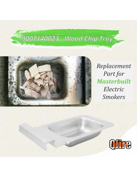 Bandeja de Chips de Madera Qfire 9007140023 para Ahumador Masterbuilt Bandeja de Chips de Madera Qfire 9007140023 para Ahumador Masterbuilt