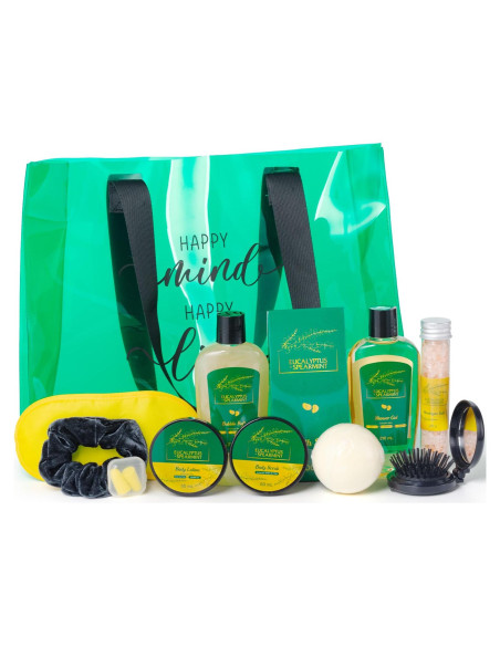 Cesta de Regalo Spa Saint Roy 13 Piezas Eucalipto y Menta Cesta de Regalo Spa Saint Roy 13 Piezas Eucalipto y Menta
