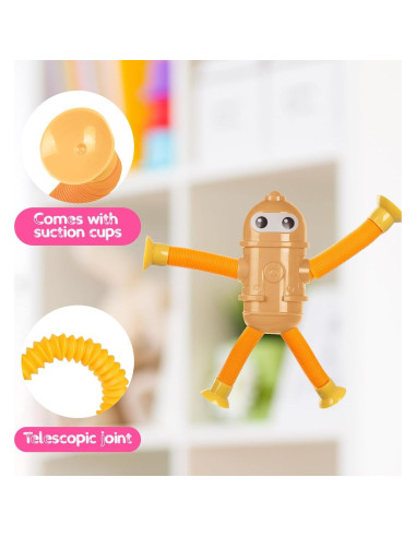 Juguete Robot de Ventosa Telescópica Ainiv - 3 Piezas Educativas