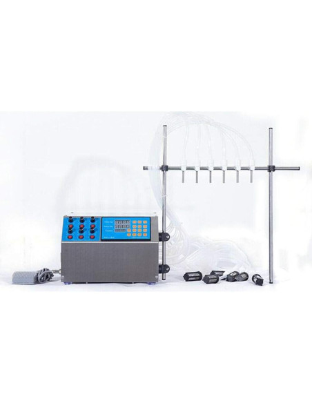 Máquina de Llenado Semiautomática 6 Cabezas Acero Inoxidable 5L Máquina de Llenado Semiautomática 6 Cabezas Acero Inoxidable 5L