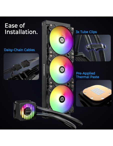 Cooler Líquido AIO Enermax LIQMAXFLO 240mm RGB para CPU Cooler Líquido AIO Enermax LIQMAXFLO 240mm RGB para CPU