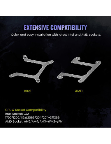 Cooler Líquido AIO Enermax LIQMAXFLO 240mm RGB para CPU