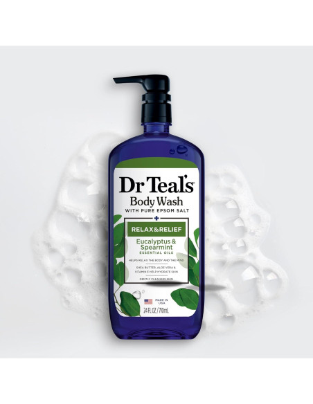 Gel de Baño Dr Teal's Eucalipto y Menta 4x24 oz Gel de Baño Dr Teal's Eucalipto y Menta 4x24 oz