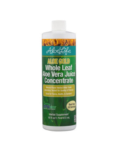 Jugo de Aloe Vera Orgánico Aloe Life 473 ml - Hoja Entera
