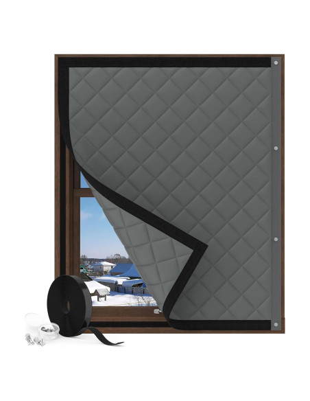 Cortina Térmica Aislante Augblinds 99x81 cm Gris Cortina Térmica Aislante Augblinds 99x81 cm Gris