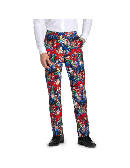 Traje de Héroes de DC Comics OppoSuits para Hombre - Batman, Superman, Mujer Maravilla - Incluye Blazer, Pantalones y Corbata Traje de Héroes de DC Comics OppoSuits para Hombre - Batman, Superman, Mujer Maravilla - Incluye Blazer, Pantalones y Corbata
