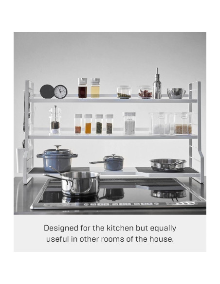 Estante de Encimera Yamazaki 3 Niveles Acero Blanco 3593-P