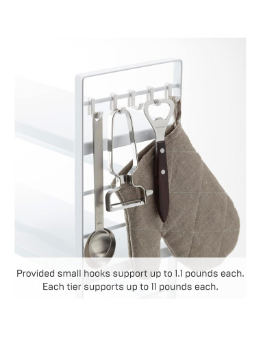 Estante de Encimera Yamazaki 3 Niveles Acero Blanco 3593-P