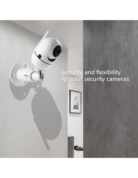 Soporte de Pared para Cámara de Seguridad NVRTTRR Blanco 2 Pzas Soporte de Pared para Cámara de Seguridad NVRTTRR Blanco 2 Pzas