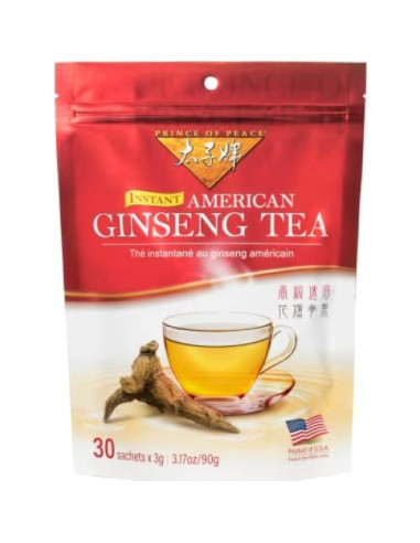 Té Instantáneo Príncipe de la Paz Ginseng Americano 30 Bolsitas