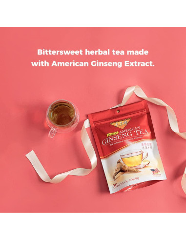 Té Instantáneo Príncipe de la Paz Ginseng Americano 30 Bolsitas