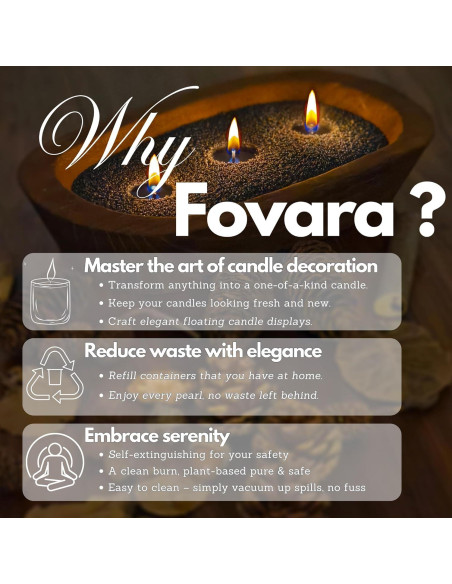 Kit de Velas de Cera de Arena Fovara 1.5 kg - Aromas Lavanda y Jazmín Kit de Velas de Cera de Arena Fovara 1.5 kg - Aromas Lavanda y Jazmín