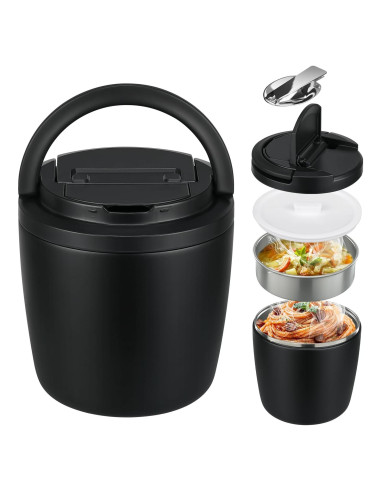 Contenedor de Almuerzo MAXSO 40 oz Acero Inoxidable Aislado