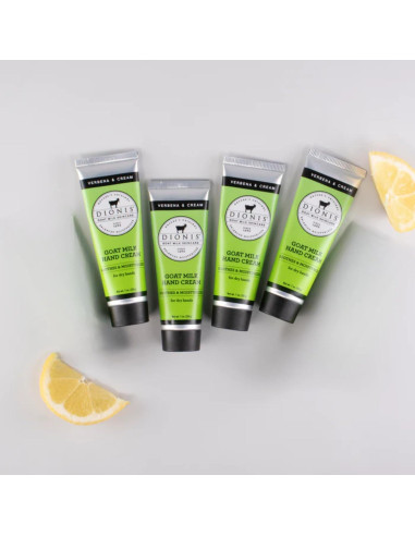 Crema de Manos Dionis con Leche de Cabra - Set de 4 - Verbena y Crema