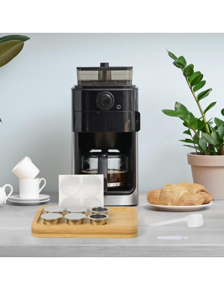 Cápsulas Reutilizables ZOCOVHI para Espresso Nespresso 6pcs Cápsulas Reutilizables ZOCOVHI para Espresso Nespresso 6pcs