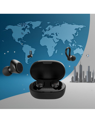 Auriculares Inalámbricos Bluetooth Wentoenapp ZWC3022-3024 Negro