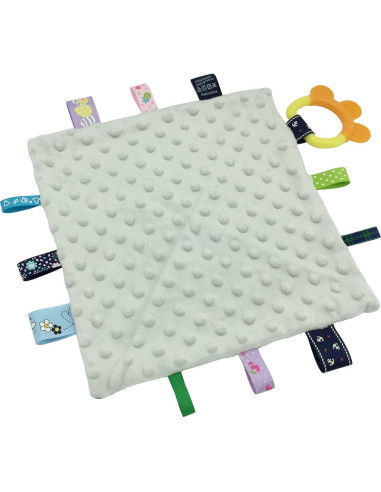 Manta de Seguridad Upalupa para Bebé Azul Oso Polar 25.4x25.4 cm