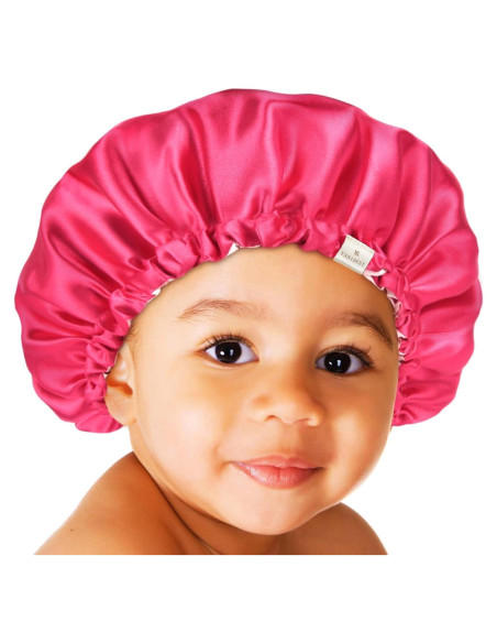 Gorro de Satén para Bebés YANIBEST 0-6 Meses Rosa Fucsia Gorro de Satén para Bebés YANIBEST 0-6 Meses Rosa Fucsia