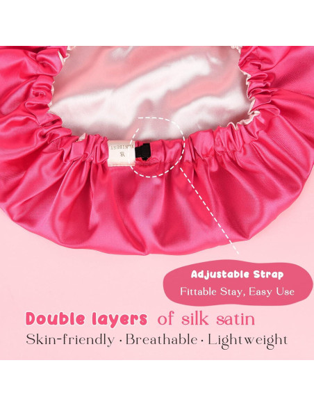 Gorro de Satén para Bebés YANIBEST 0-6 Meses Rosa Fucsia Gorro de Satén para Bebés YANIBEST 0-6 Meses Rosa Fucsia