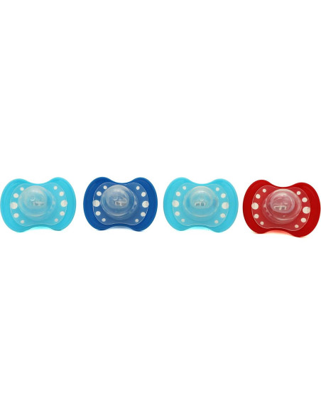 Chupetes Disney Mickey Mouse Paquete de 4 para Bebés 0-6 Meses Chupetes Disney Mickey Mouse Paquete de 4 para Bebés 0-6 Meses