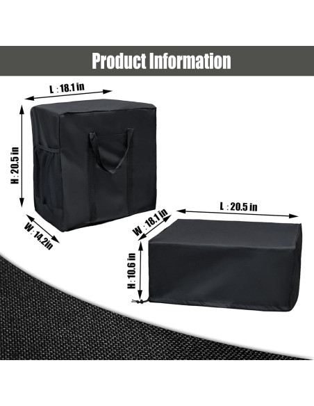 Cubierta y Bolsa de Transporte TOHONFOO para Plancha 17" Cubierta y Bolsa de Transporte TOHONFOO para Plancha 17"