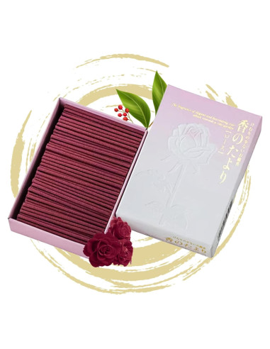 Incienso Hasegawa Kaori no Tayori Rosa 6 cm Bajo Humo 50g