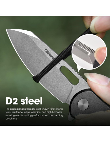 Cuchillo Plegable EDC TONIFE CKT9205 Acero D2 Mango Aluminio