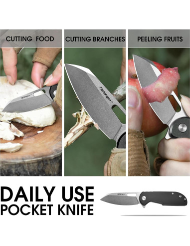 Cuchillo Plegable EDC TONIFE CKT9205 Acero D2 Mango Aluminio