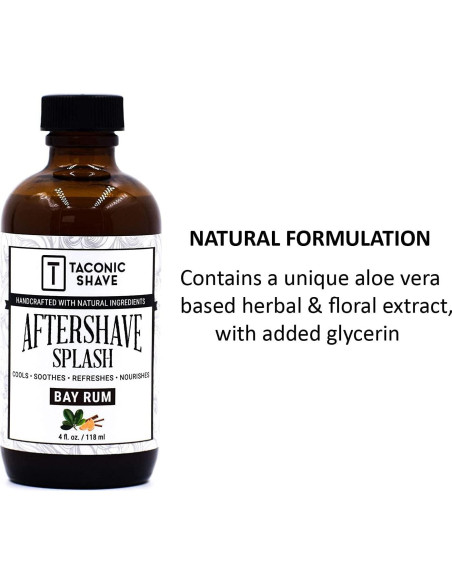 Aftershave Natural Taconic Shave Bay Rum 118ml Refrescante Aftershave Natural Taconic Shave Bay Rum 118ml Refrescante