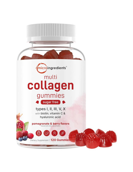 Gominolas de Multi Colágeno Micro Ingredients 120 g Sin Azúcar Gominolas de Multi Colágeno Micro Ingredients 120 g Sin Azúcar
