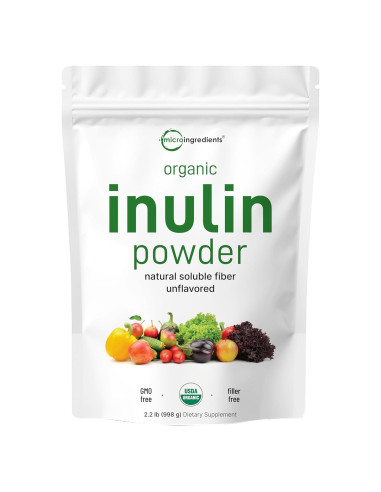 Polvo de Fibra Inulina Orgánica Micro Ingredients 1 kg