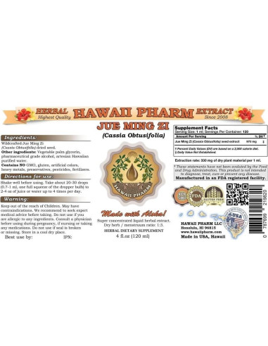 Tintura de Jue Ming Zi HawaiiPharm 2x946 ml Extracto Herbal