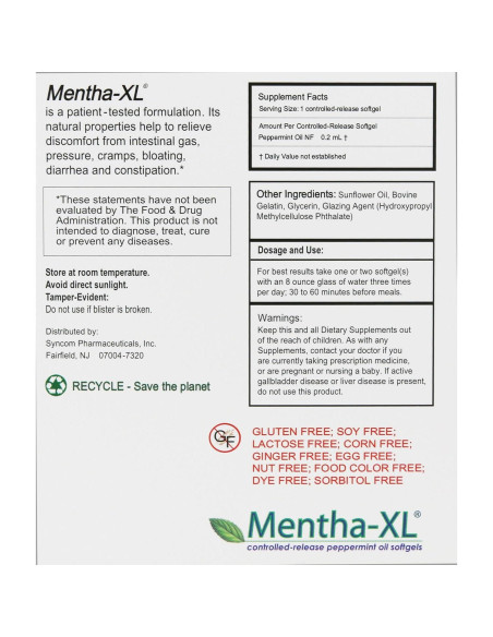 Suplemento Digestivo THEMONG Mentha-XL 84 Cápsulas Blandas Suplemento Digestivo THEMONG Mentha-XL 84 Cápsulas Blandas