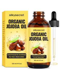 Aceite de Jojoba Orgánico SilkySecret 240g Hidratante y Acondicionador