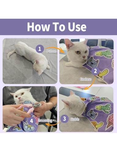 Envoltura Autoadhesiva para Aseo de Gatos BAYFUN 70x70cm