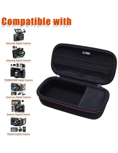 Funda para Cámara Digital 4K LTGEM Negra Ajuste Perfecto Funda para Cámara Digital 4K LTGEM Negra Ajuste Perfecto