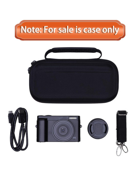 Funda para Cámara Digital 4K LTGEM Negra Ajuste Perfecto Funda para Cámara Digital 4K LTGEM Negra Ajuste Perfecto