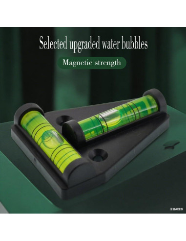 Nivel T Magnético GFNT 60mm Negro para Herramientas y Muebles