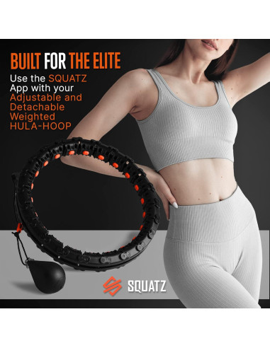 Aro Hula Ponderado SQUATZ con 5 Bandas de Resistencia