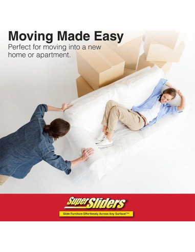 Deslizadores de Muebles Reutilizables SuperSliders 8 Pack 3.5" y 5"