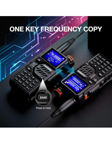 Radio BAOFENG K5PLUS 10W UHF VHF 1.25M 2 Paquetes