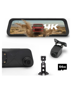 Espejo DVR STINGER STR4K 9.66" 4K UHD Jeep Gladiator 2020-24