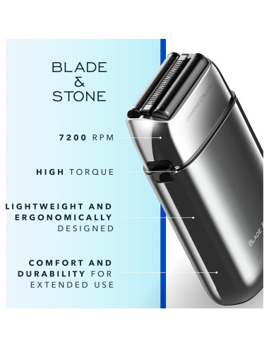 Afeitadora Inalámbrica Blade & Stone PS501 - Doble Foil Graphene-X