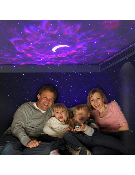 Proyector Nocturno Estrella UNIFUN SC526 LED Azul 4-en-1 Proyector Nocturno Estrella UNIFUN SC526 LED Azul 4-en-1