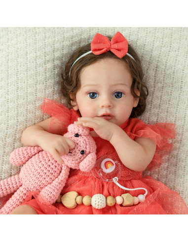 Muñeca de Bebé Renacida SCOM 50.8 cm Realista con Accesorios
