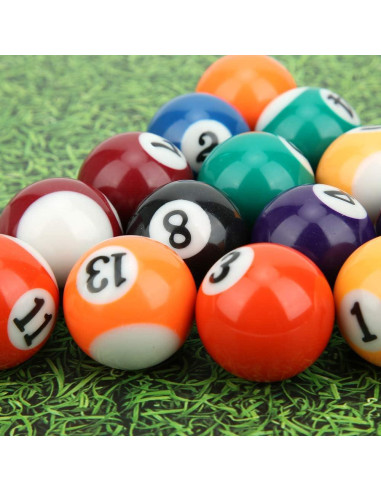 Juego de Bolas de Billar HURRISE 16 Piezas Resina Ecológica
