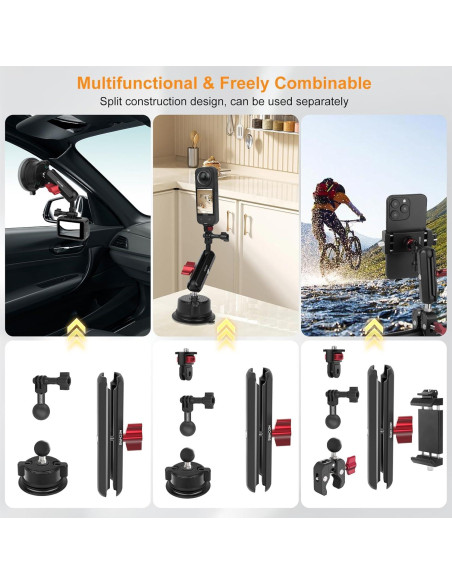 Kit de Montaje con Ventosa Mechrig MRJC019 - 360 Ajustable Kit de Montaje con Ventosa Mechrig MRJC019 - 360 Ajustable