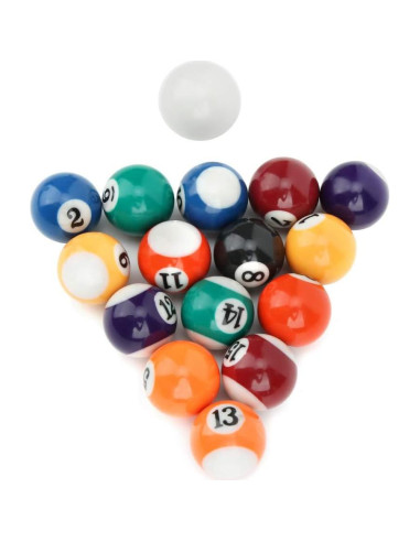 Juego de Bolas de Billar HURRISE 16 Piezas Resina Ecológica