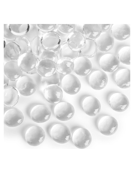Canicas de Vidrio Planas Transparentes FUTUREPLUSX 50 PCS Canicas de Vidrio Planas Transparentes FUTUREPLUSX 50 PCS
